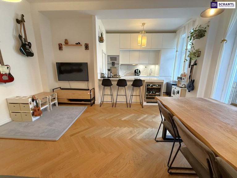 Wohnung - 1180, Wien - Ein Wohnjuwel mit besonderem Flair *** stilvoll sanierte 3,5-Zimmer-Altbauwohnung mit exklusiver Designküche, zwei Außenflächen + begehrter Lage beim Türkenschanzpark