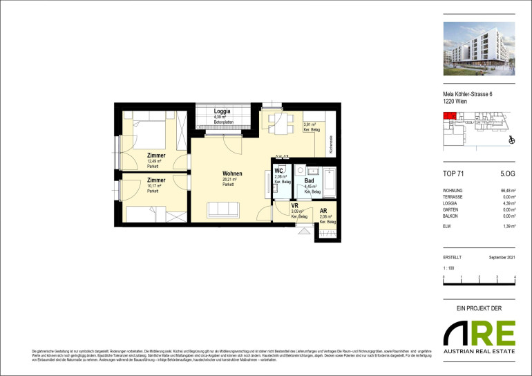 Wohnung - 1220, Wien - OPEN HOUSE - 12.10 um 15:30 in der Mela-Köhlerstraße 6