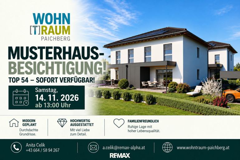Haus - 4522, Sierning - SOFORT VERFÜGBAR! NEUER PREIS I SCHLÜSSELFERTIG - GEFÖRDERTES Doppelhaus I Top 54 I WOHNTRAUM PAICHBERG