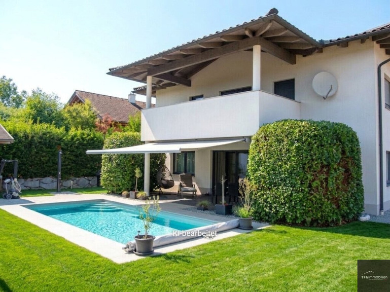 Haus - 4511, Allhaming - Neuwertiges Einfamilienhaus mit herrlichem Pool, top Ausstattung!