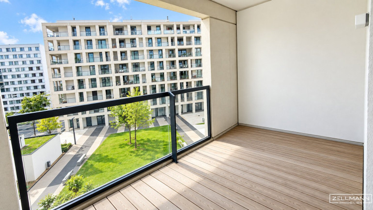 Wohnung - 1220, Wien - Urbanes Lebensgefühl trifft Donau-Nähe – stilvolle 2-Zimmer-Wohnung mit Loggia, Sauna & Fitness | ZELLMANN IMMOBILIEN