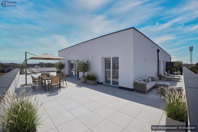 Wohnung - 4050, Traun - Neubau-Erstbezug Traun: 4 Zimmer, 112 m², 104 m² Dachterrasse, Top 20