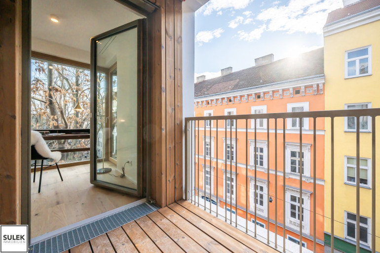 Wohnung - 1070, Wien - Neubauwohnung mit Süd-Loggia in belebter & beliebter Lage mieten (nähe U3/U6/Mariahilfer Straße) - ab 1.2.27!