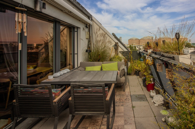 Wohnung - 1110, Wien - Exklusives Penthouse | Garage | Terrasse + Atrium | Klimatisiert