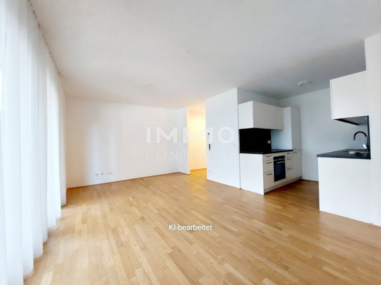 Wohnung - 1220, Wien - Nachmietersuche | 2-Zimmer-Wohnung mit Balkon nahe U2 Aspernstraße – Fitness & Sauna im Haus