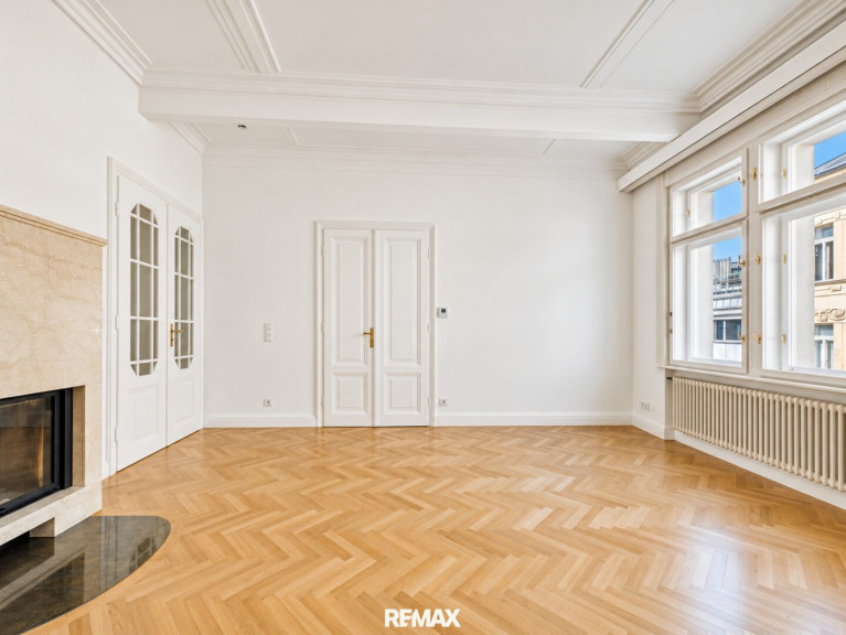 Wohnung - 1040, Wien - Repräsentative 5-Zimmer-Altbauwohnung mit 2 Balkonen & Garage
