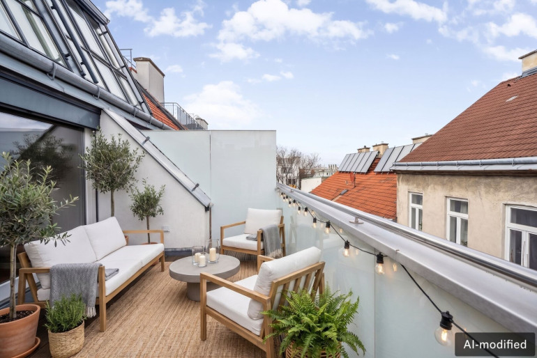 Wohnung - , keine Angabe - Exklusive Dachgeschoss-Maisonette-Wohnung mit Terrasse