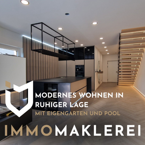 Haus - 4800, Attnang / Puchheim - + MODERNES WOHNEN IN RUHIGER LAGE +
REIHENHAUS MIT EIGENGARTEN UND POOL