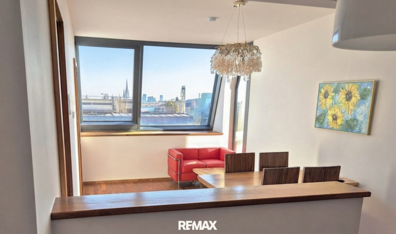Wohnung - 1080, Wien - Ein Platz über der Stadt – Dachgeschoßwohnung mit Terrasse und Wienblick – 62,5 m² Wohntraum um 965.000 € kaufen!