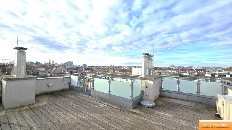 Wohnung - 1030, Wien - DACHGESCHOSS- MAISONETTE MIT GROSSTERRASSE, FERNBLICK UND GARAGENPLATZ