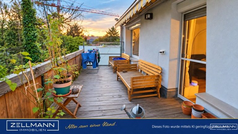 Wohnung - 1230, Wien - MAUER-LIEBE! Sonnige Maisonette mit Terrasse, Grünblick & Wärmepumpe | ZELLMANN IMMOBILIEN
