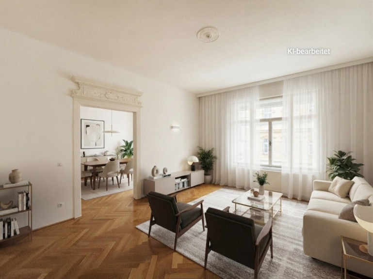 Wohnung - 1030, Wien - UNBEFRISTET! 4-Zimmer Altbauwohnung mit Balkon und Loggia nahe The Mall ab November 2026!