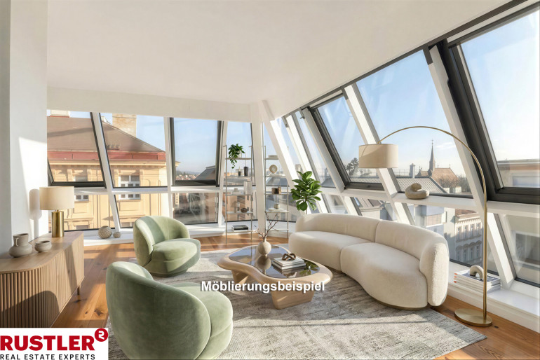 Wohnung - 1180, Wien - Erstbezug! Wunderschöne 2-Zimmer Dachgeschosswohnung mit Loggia nähe Kutschkermarkt