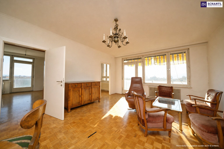 Wohnung - 8010, Graz,03.Bez.:Geidorf - SKYLINE-FEELING ÜBER DEN DÄCHERN VON GRAZ! Großzügige 4-Zimmer-Wohnung mit 3 Balkonen in Bestlage mit unverbaubarem Fernblick