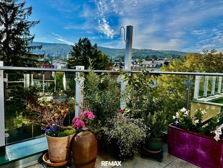 Wohnung - 3400, Klosterneuburg - Sonnige 4-Zimmer-Dachgeschosswohnung mit traumhafter Dachterrasse und Carport in Klosterneuburg: Urbanes Flair, stilvolles Wohnen und entspannte Lebensqualität – ein Zuhause mit besonderem Charme!