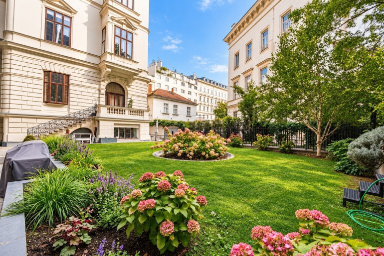Wohnung - 1030, Wien - Repräsentative Palaiswohnung vollklimatisiert mit Terrasse und Garagen im Botschaftsviertel