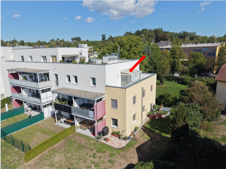 Wohnung - 4690, Schwanenstadt - Neuwertiges Wohnen mit Penthouse-Charakter XXL-Traumterrasse & verglasten Sommergarten in einer modernen Wohnanlage Schwanenstadt