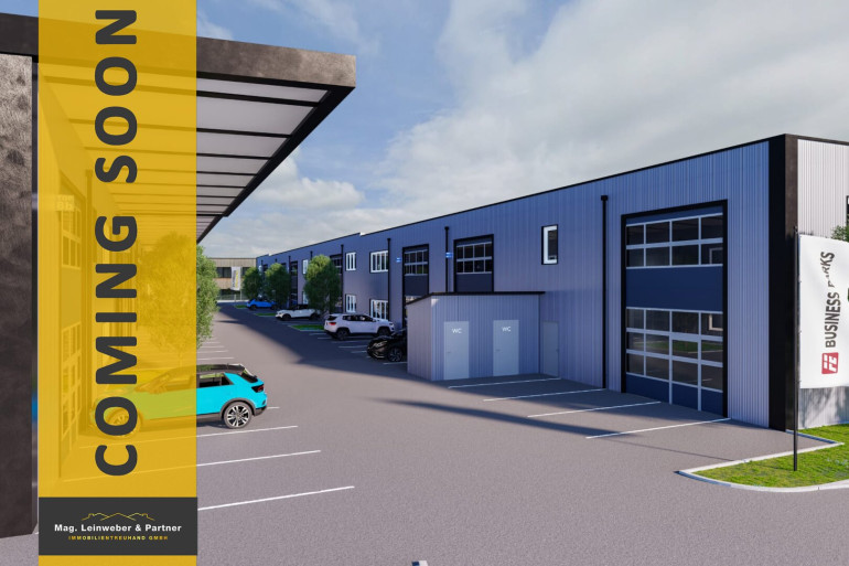 Halle / Lager / Produktion - 4481, Asten - COMING SOON! Betriebs-/Produktions- oder Lagerhallen Kaufen / Mieten für Start-Ups und Gewerbebetriebe im Gewerbepark Asten