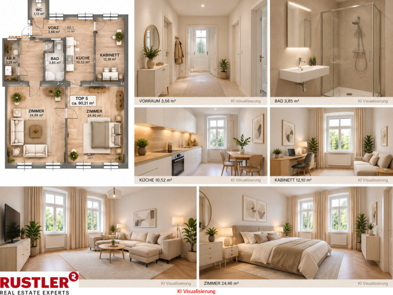 Wohnung - 1210, Wien, Floridsdorf - DIE 4 DIE MEHR KANN. - 90 m² WOHNEN. 32 m² GARTEN. MEHR VOM LEBEN! – Eigentum in Floridsdorf
