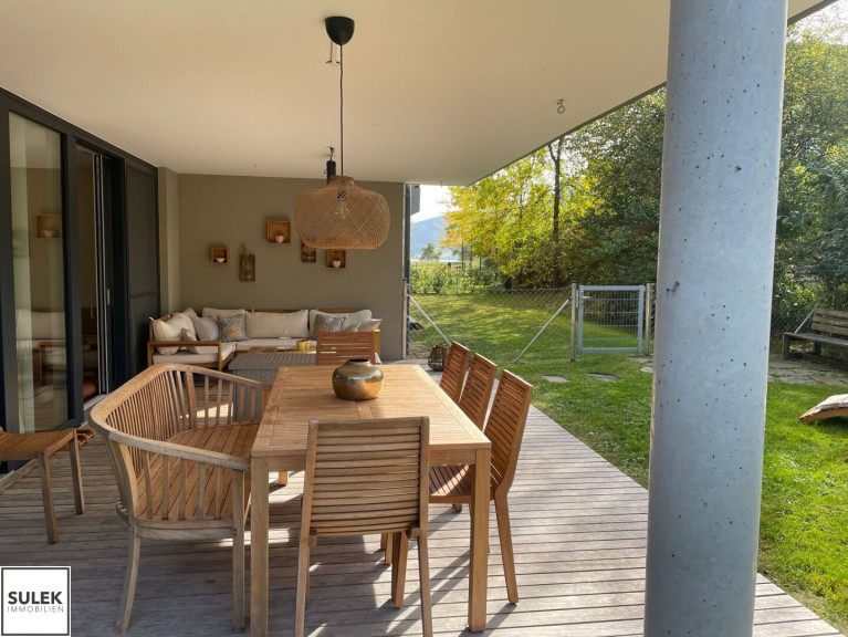 Wohnung - 4864, Attersee am Attersee - Attersee am Attersee: 2,5 Zimmer-Gartenwohnung mit Pool & Golfplatznähe – 250m zum Attersee | Jahresmiete