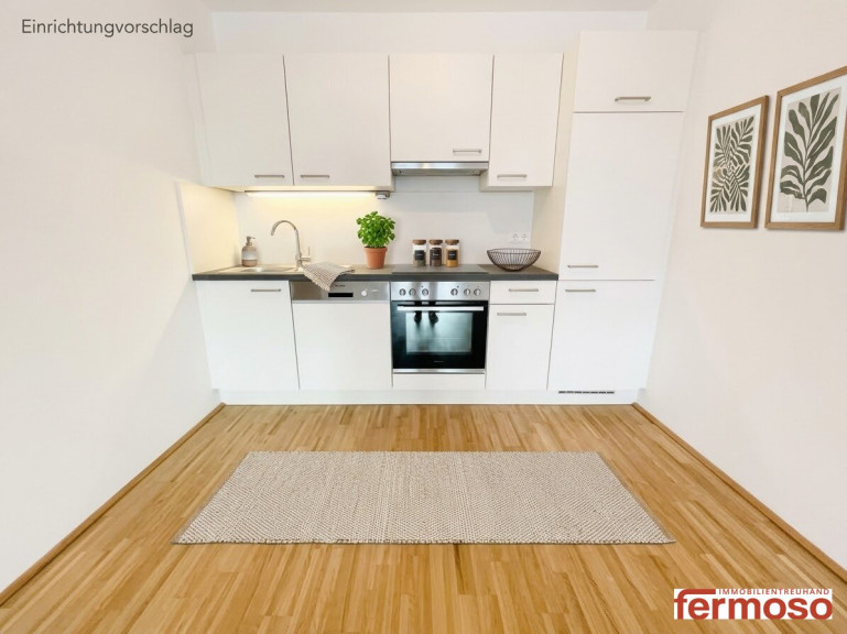 Wohnung - 1200, Wien,Brigittenau - Helle 3-Zimmer-Wohnung mit Balkon, Einbauküche und Fußbodenheizung in 1200 Wien