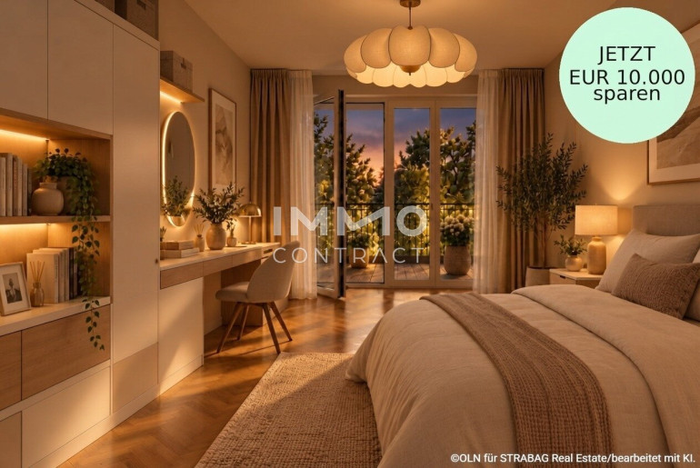 Wohnung - 1230, Wien - Attraktive Zweizimmer-Wohnung (provisionsfrei) mit Balkon und Annehmlichkeiten (Urban Gardening, Gemeinschaftsterrasse, Eventküche u.v.m.)