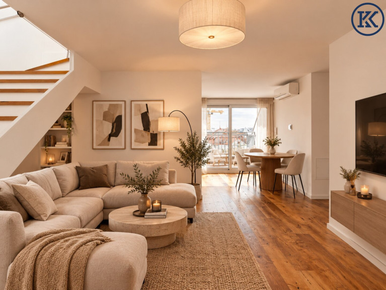 Wohnung - 1090, Wien,Alsergrund - Luxus-Dachgeschosswohnung mit Galerie und zwei Terrassen in bester Lage des 9. Bezirks