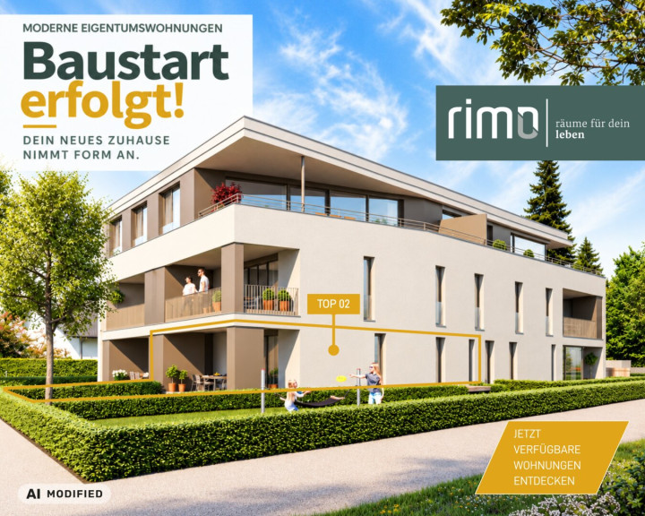 Wohnung - 6844, Altach - 3-Zimmer-Gartenwohnung - Top 02