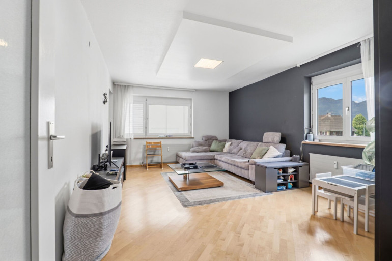 Wohnung - 6800, Feldkirch - Fast 90 m² Wohnfläche, gemütlicher Balkon, knapp 20 m² Eigenkellerabteil und Tiefgaragenplatz!