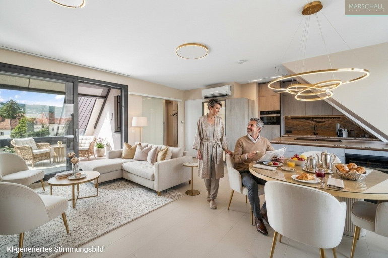 Wohnung - 3400, Klosterneuburg - Vollklimatisiertes 2-Zimmer-Penthouse in ERSTBEZUGS-Qualität mit Terrasse und Garage