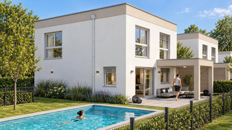Haus - 9131, Grafenstein - Südgrundstück + Pool + durchdachter Grundriss = Traumhaus! Willkommen in der Kaiserallee Grafenstein