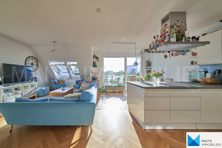 Wohnung - 1220, Wien - PROVISIONSFREI: Dachgeschosswohnung mit Balkon | KLIMA & GARAGE
