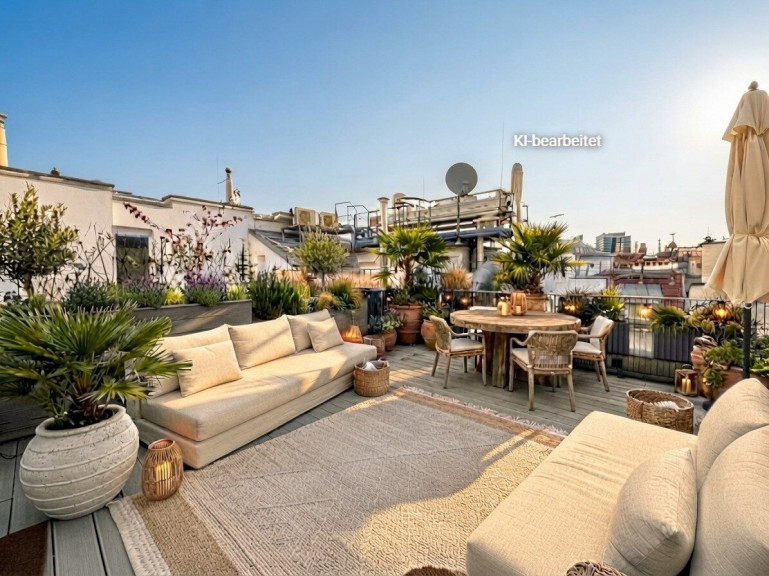 Wohnung - 1010, Wien,Innere Stadt - 1010! Modernes Wohnen über den Dächern der Innenstadt! Klimatisierte 5-Zimmer DG-Maisonette mit grosszügiger Terrasse, 3 Bädern und 3 Wcs!