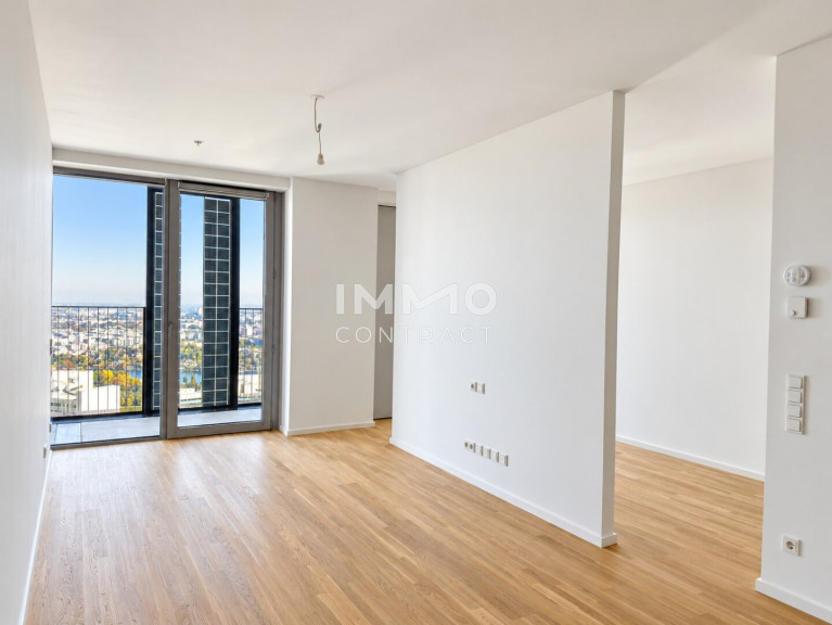 Wohnung - 1220, Wien - 50. Etage mit 10sqm Loggia: Erstbezug - DC2 Tower inkl. Fitnessstudio