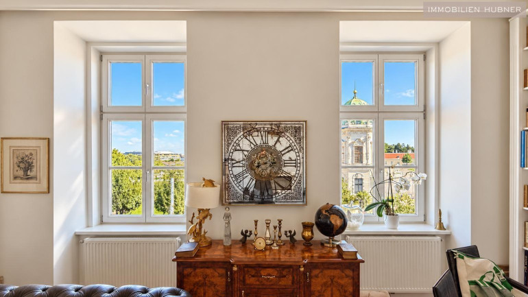 Wohnung - 1040, Wien - Hochwertig-sanierte Altbauwohnung mit direktem Blick aufs BELVEDERE!